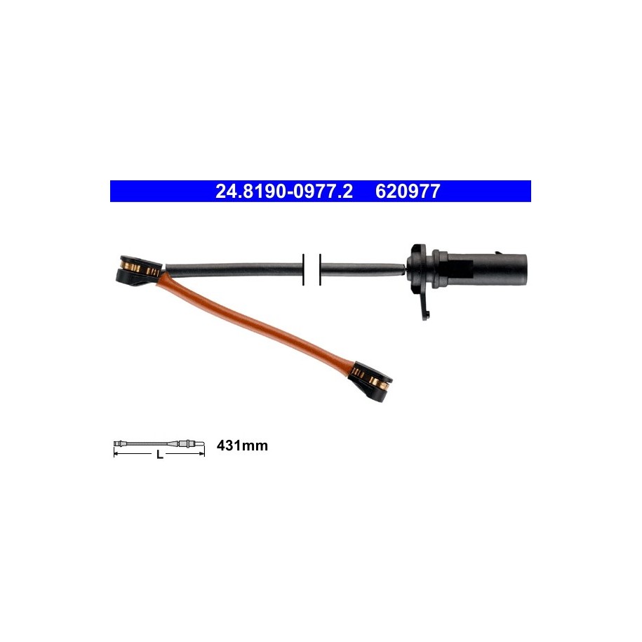 Brake Pad Sensor ATE 24819009772 for AUDI OE 4M0615121B