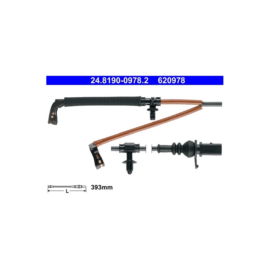 Brake Pad Sensor ATE 24819009782 for AUDI OE 4M0615121D
