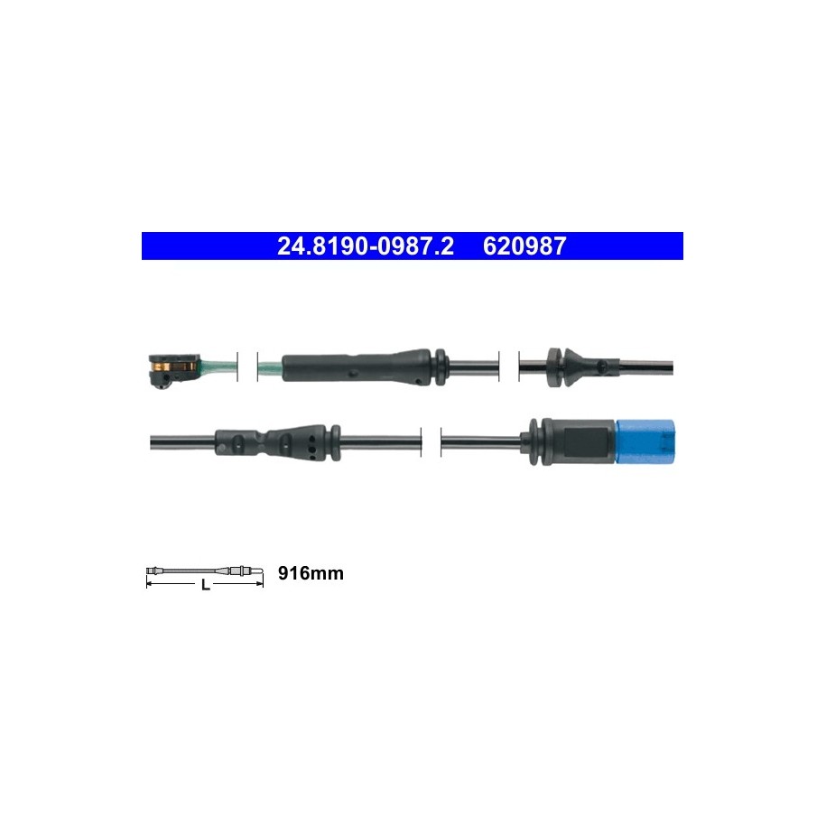 Brake Pad Sensor ATE 24819009872 for BMW OE 34356861807