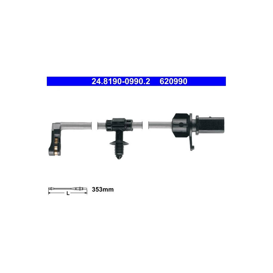Brake Pad Sensor ATE 24819009902 for AUDI OE 80A615121