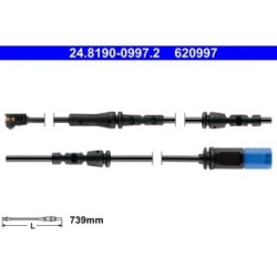 Brake Pad Sensor ATE 24819009972 for BMW iX3 X3 X4 OE 34356870350