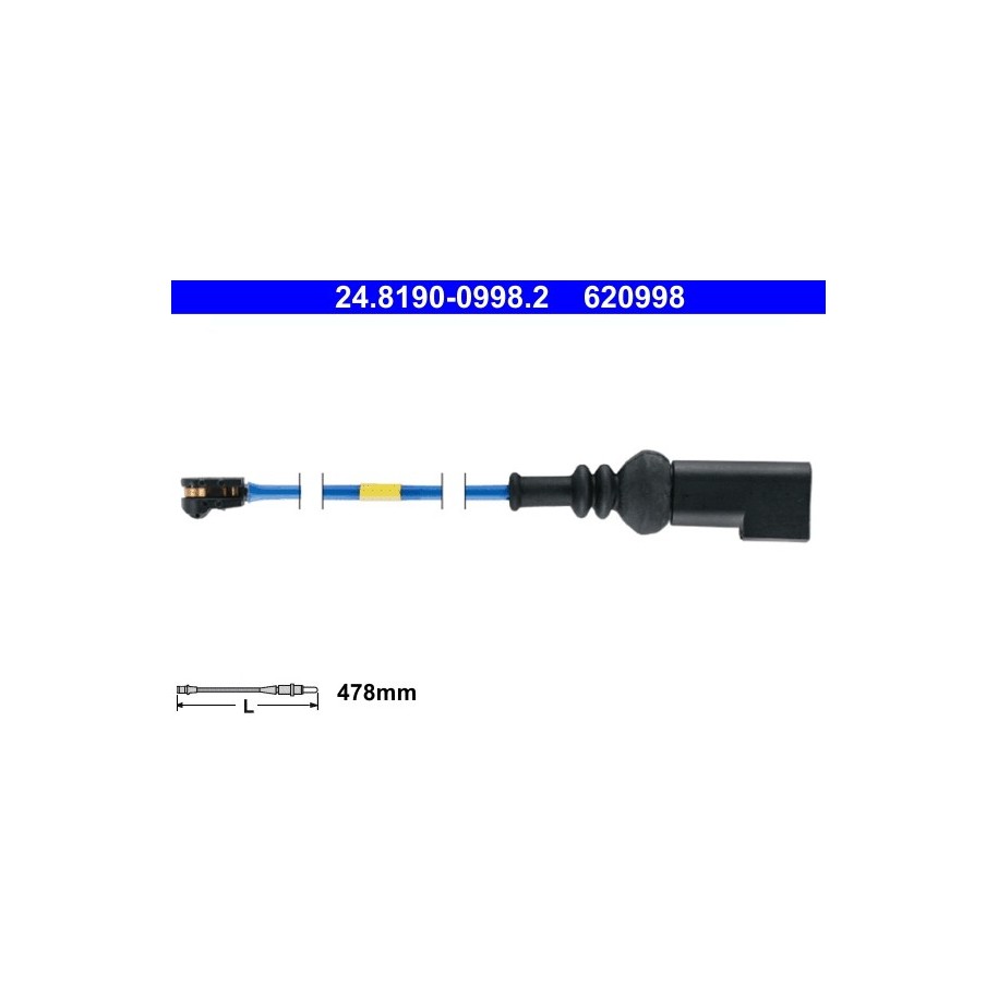 Brake Pad Sensor ATE 24819009982 for FORD TOURNEO TRANSIT