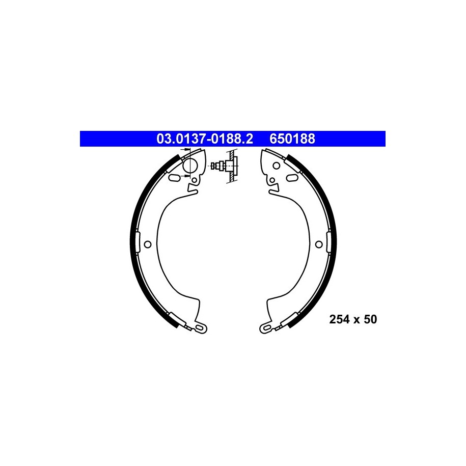 Brake Shoe Set ATE 03013701882 for MITSUBISHI L L200 PAJERO