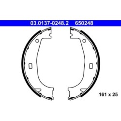 Handbrake Shoe Set ATE 03013702482 for BMW 3 Z1 Z3