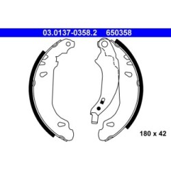 Brake Shoe Set ATE 03013703582 for DACIA RENAULT OE 7701205758