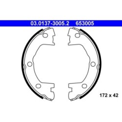 Handbrake Shoe Set ATE 03013730052 for IVECO DAILY OE 1906403