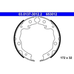 Handbrake Shoe Set ATE 03013730122 for LEXUS NISSAN