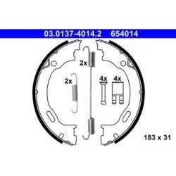Handbrake Shoe Set ATE 03013740142 for CHRYSLER LANCIA