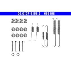 Brake Shoes Kit ATE 03013791582 for CITROEN DACIA PEUGEOT