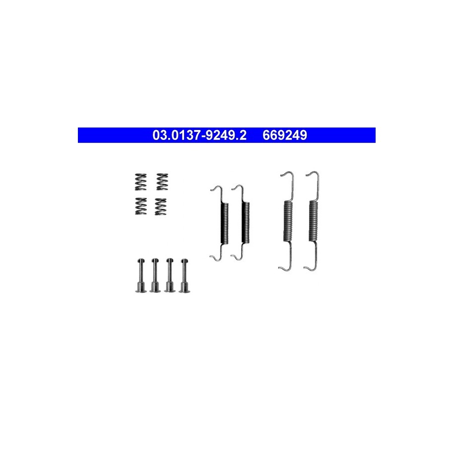 Handbrake Shoes Kit ATE 03013792492 for CITROEN FIAT