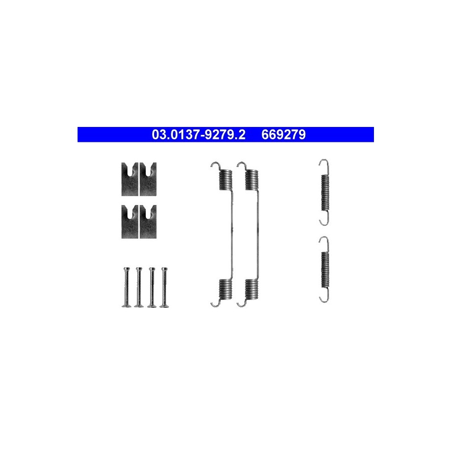Brake Shoes Kit ATE 03013792792 for FORD FOCUS TOURNEO TRANSIT
