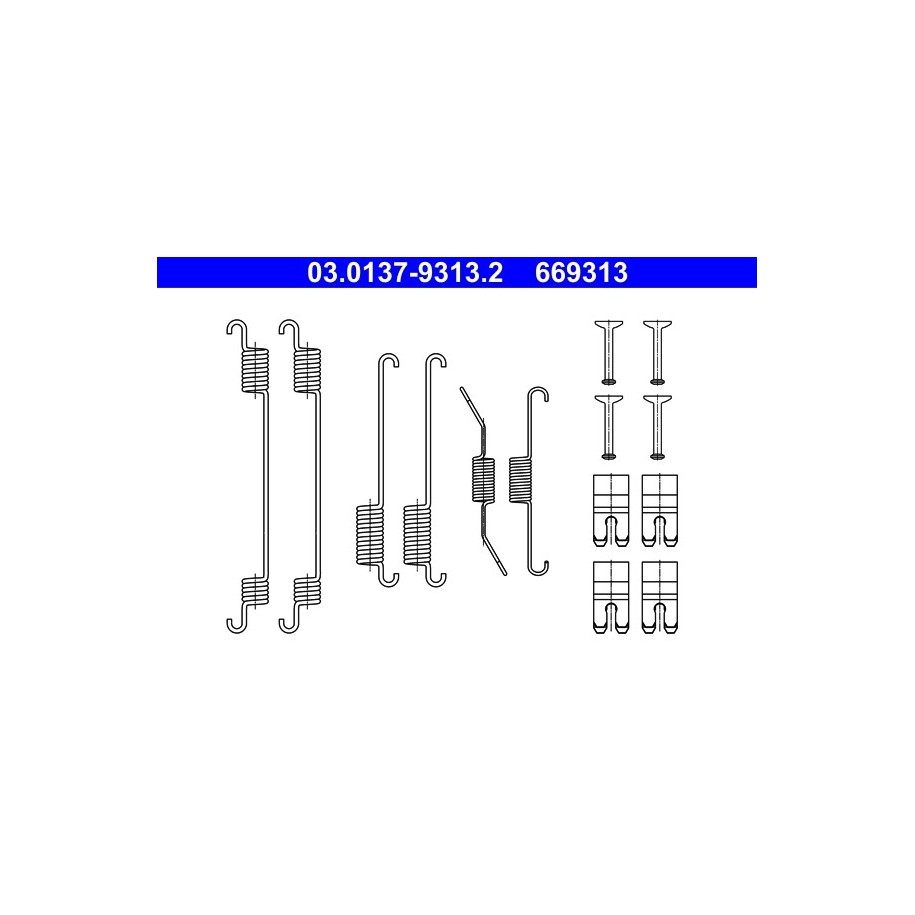 Brake Shoes Kit ATE 03013793132 for FORD OE 1691032