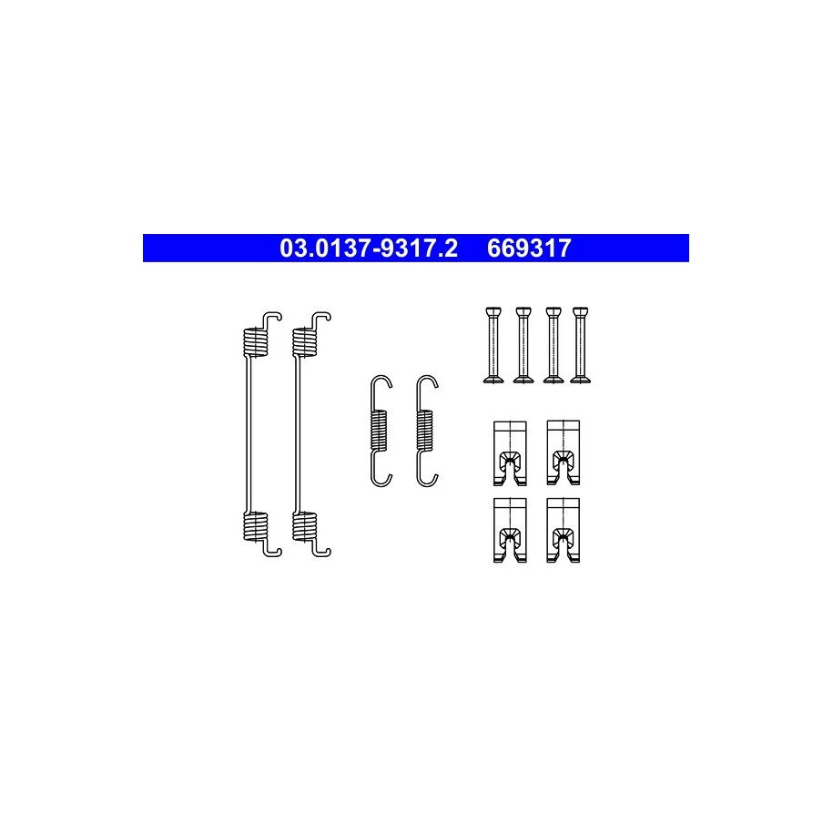 Brake Shoes Kit ATE 03013793172 for FORD RENAULT  SEAT