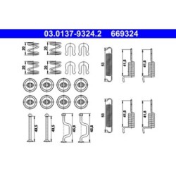 Handbrake Shoes Kit ATE 03013793242 for LEXUS TOYOTA