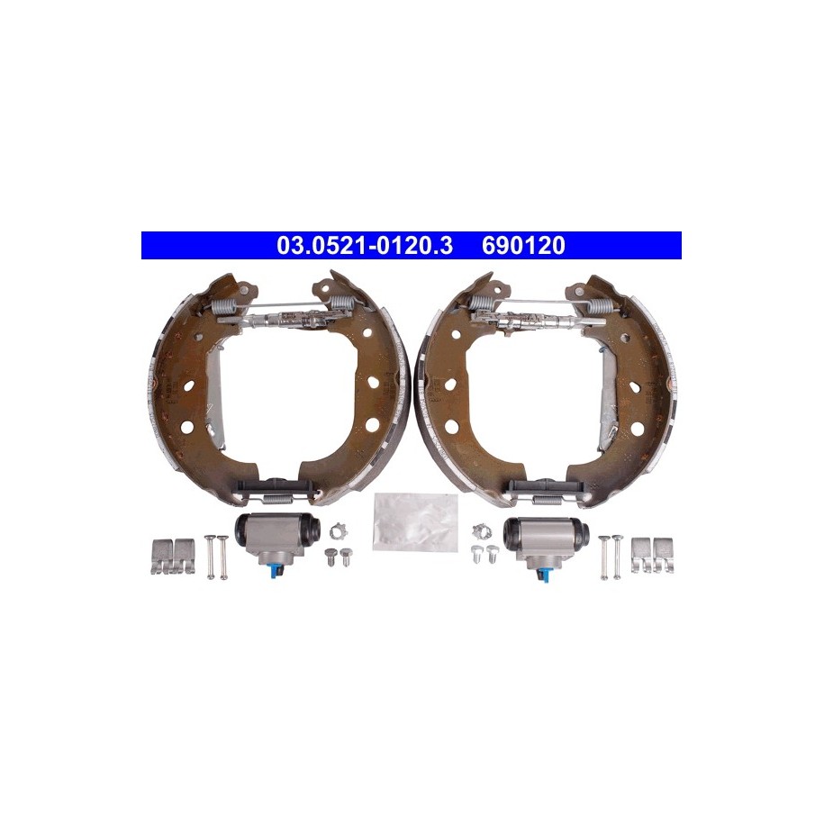Brake Shoe Set ATE 03052101203 for CITROEN FIAT PEUGEOT
