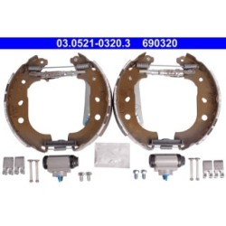Brake Shoe Set ATE 03052103203 for FIAT VAUXHALL DOBLO COMBO