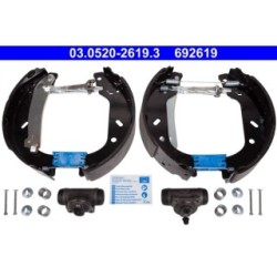Brake Shoe Set ATE 03052026193 for CITROEN FIAT LANCIA