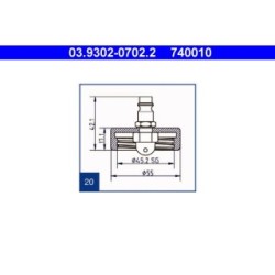 Brake Bleeder Adapter ATE 03930207022