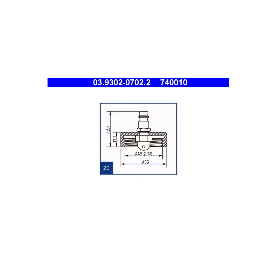 Brake Bleeder Adapter ATE 03930207022