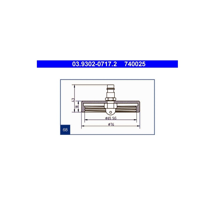 Brake Bleeder Adapter ATE 03930207172