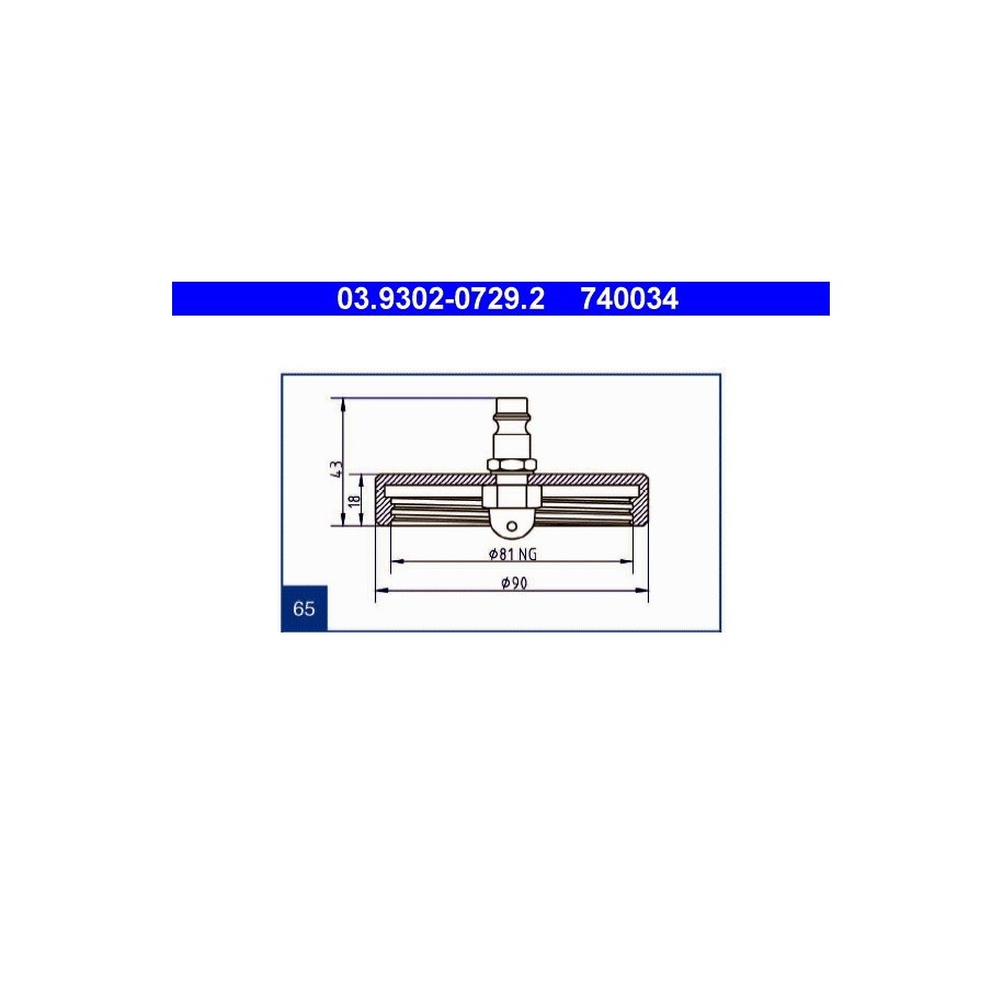 Brake Bleeder Adapter ATE 03930207292
