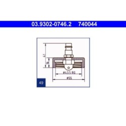 Brake Bleeder Adapter ATE 03930207462