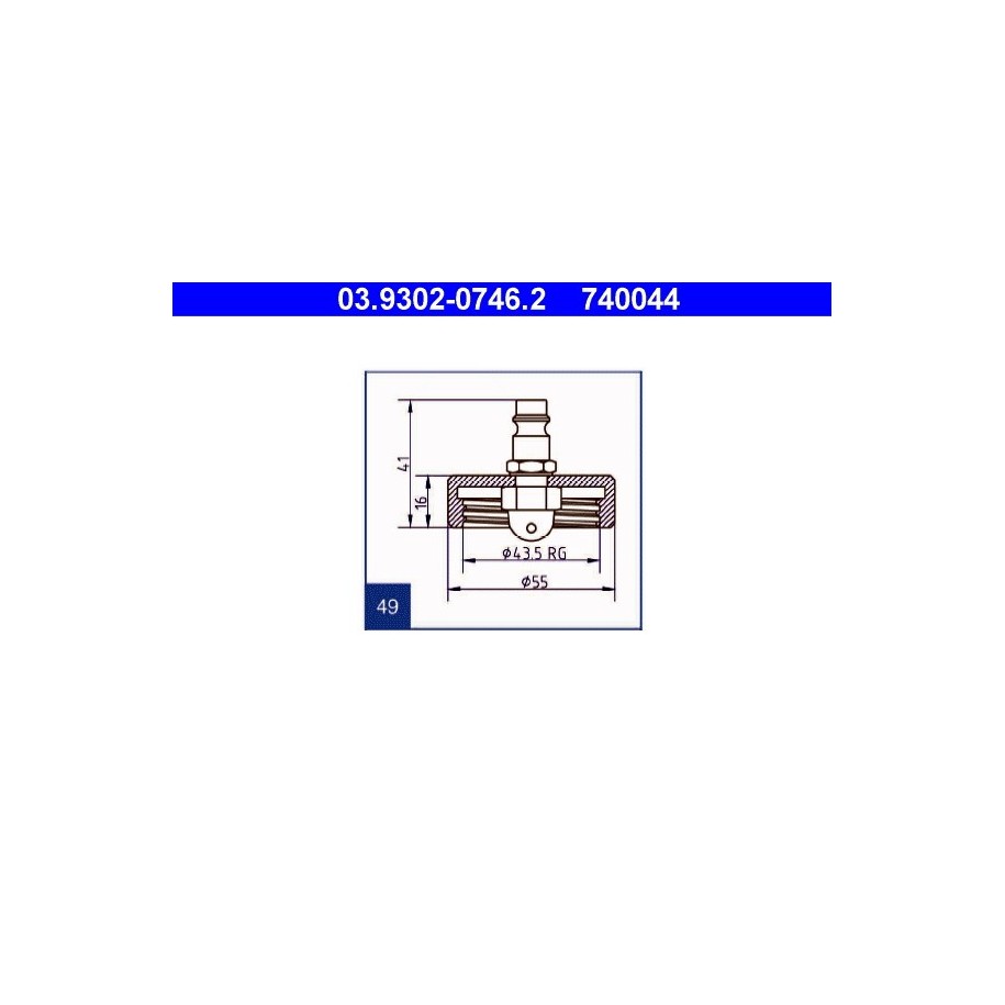Brake Bleeder Adapter ATE 03930207462