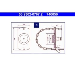 Brake Bleeder Adapter ATE 03930207672
