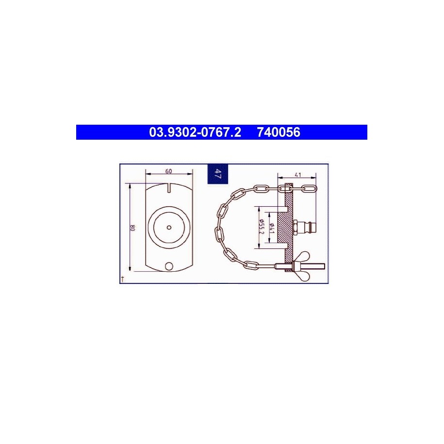Brake Bleeder Adapter ATE 03930207672