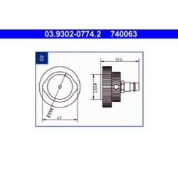 Brake Bleeder Adapter ATE 03930207742
