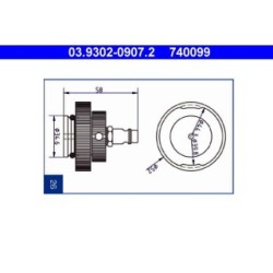 Brake Bleeder Adapter ATE 03930209072
