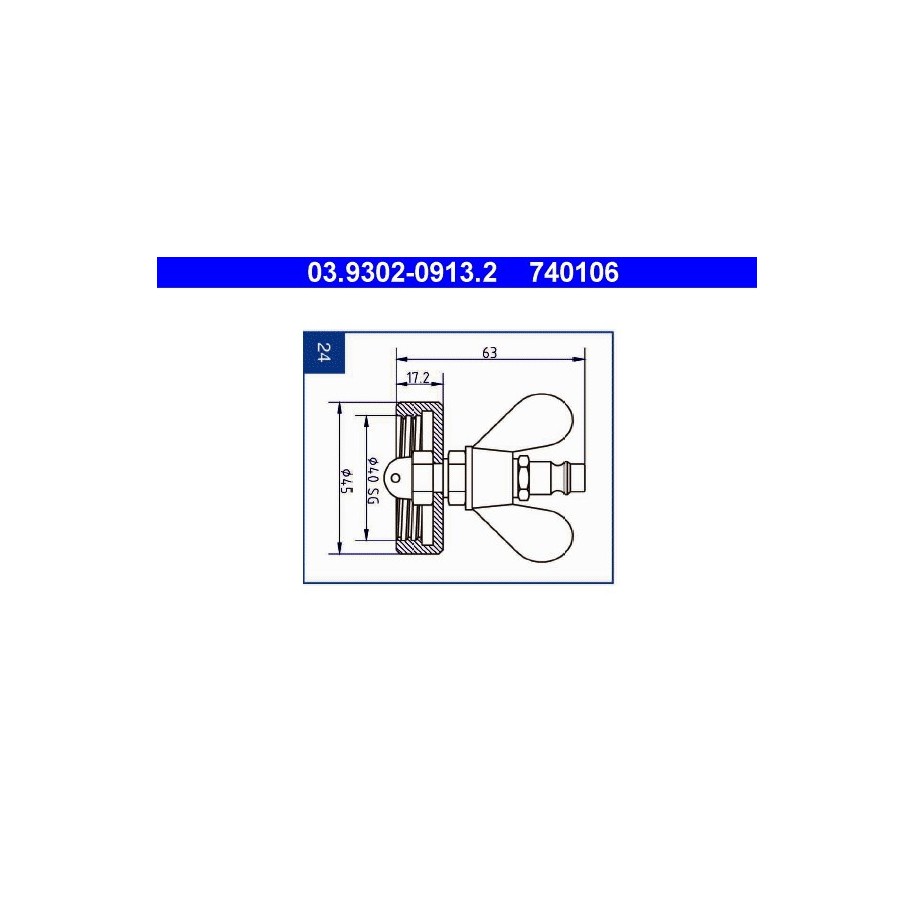 Brake Bleeder Adapter ATE 03930209132