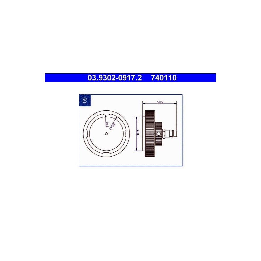Brake Bleeder Adapter ATE 03930209172