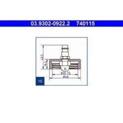 Brake Bleeder Adapter ATE 03930209222