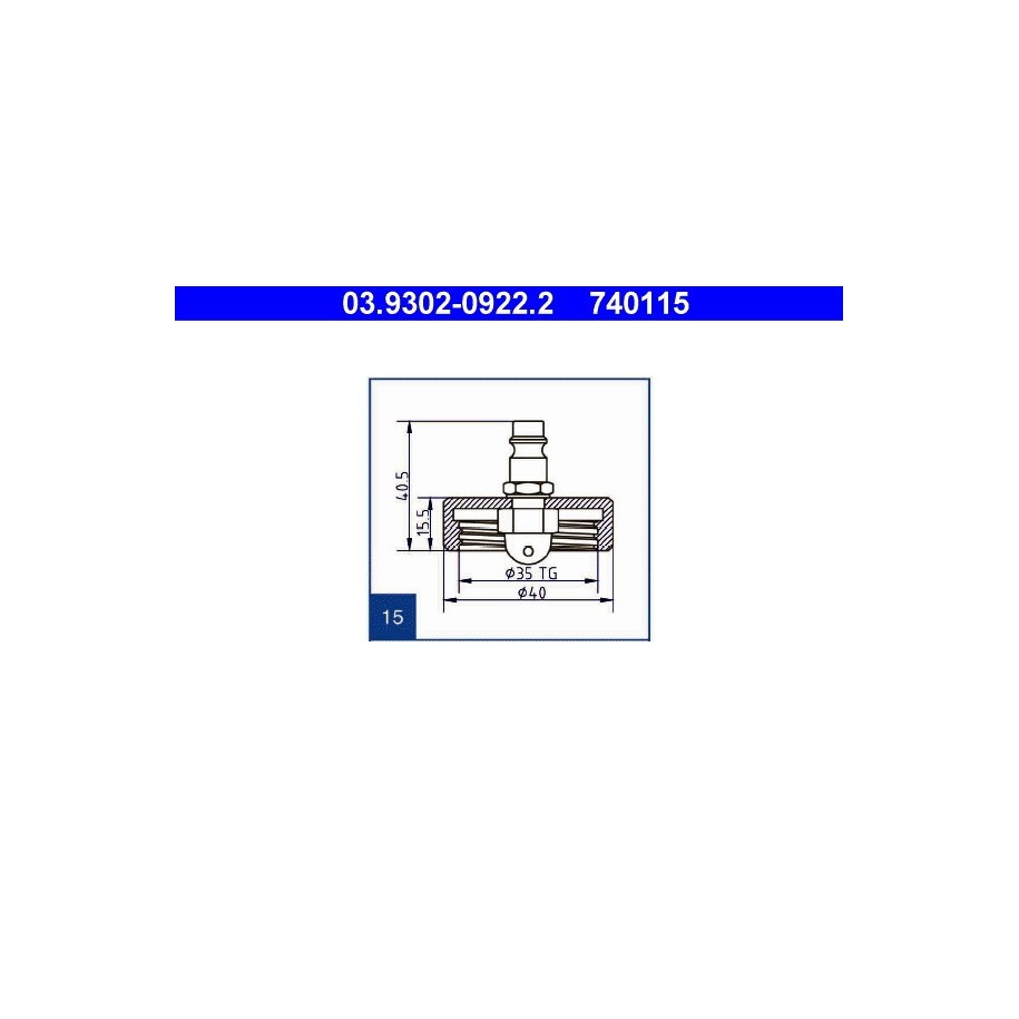 Brake Bleeder Adapter ATE 03930209222