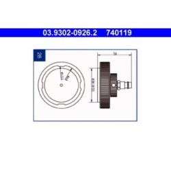 Brake Bleeder Adapter ATE 03930209262