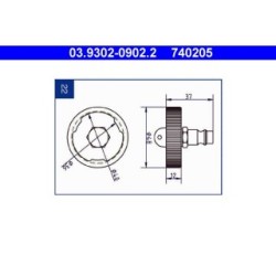 Brake Bleeder Adapter ATE 03930209022