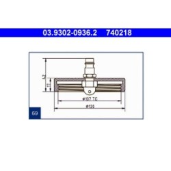 Brake Bleeder Adapter ATE 03930209362