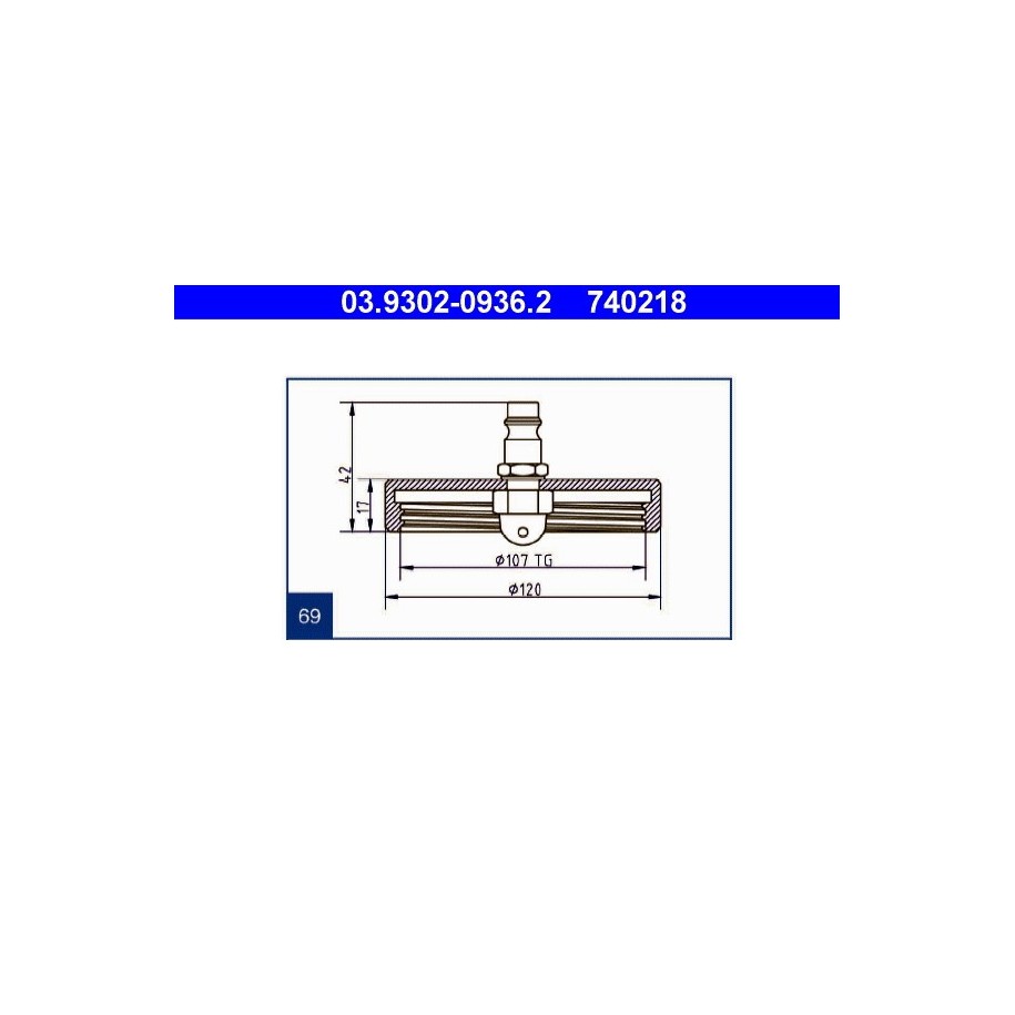 Brake Bleeder Adapter ATE 03930209362