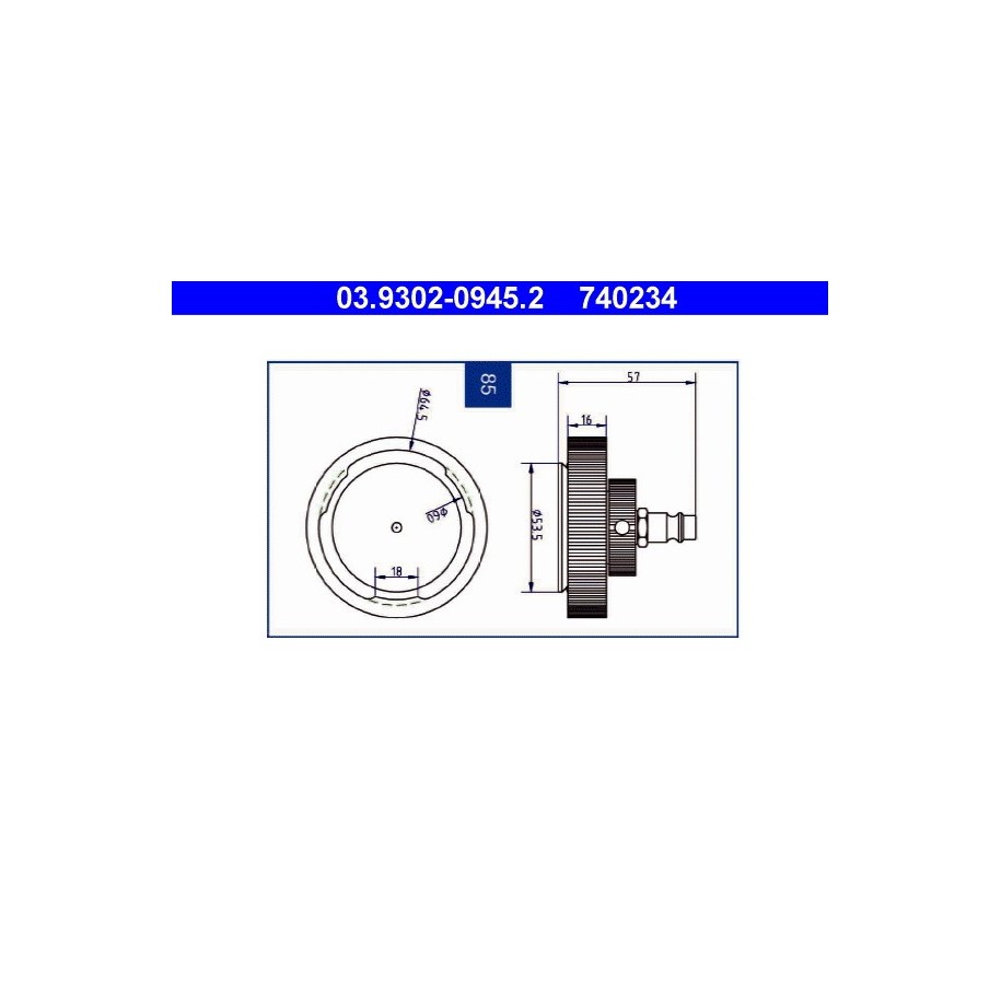 Brake Bleeder Adapter ATE 03930209452