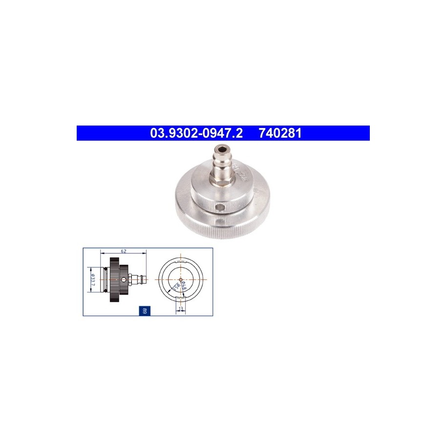 Brake Bleeder Adapter ATE 03930209472
