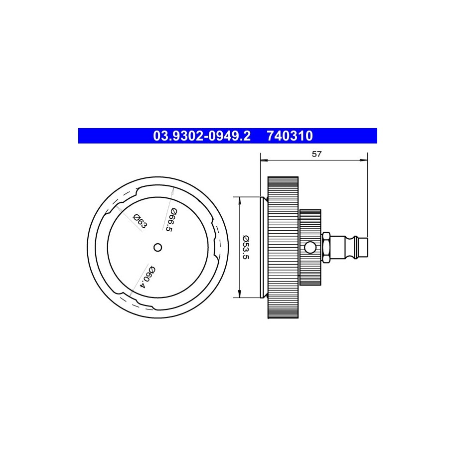 Brake Bleeder Adapter ATE 03930209492