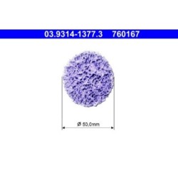 Wheel Hub Cleaning Set Cleaning Disc ATE 03931413773