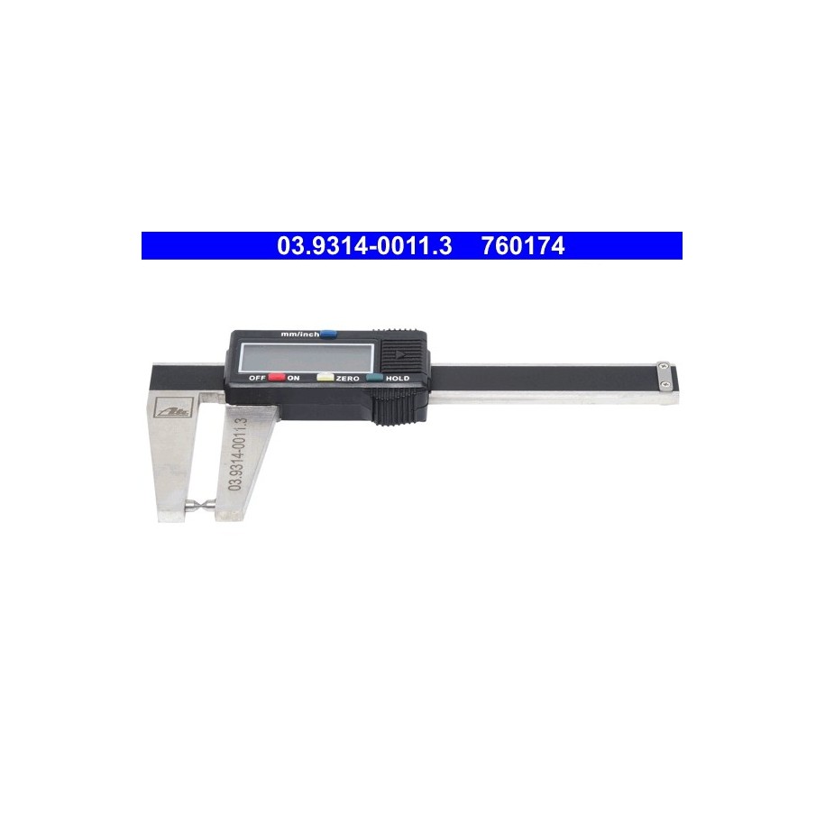 Brake Disc Thickness Vernier Calliper ATE 03931400113