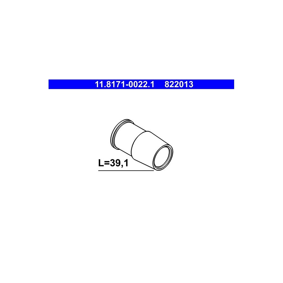 Brake Caliper Guide Sleeve ATE 11817100221