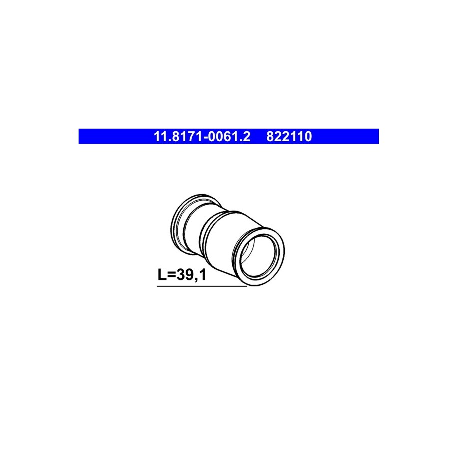 Brake Caliper Guide Sleeve ATE 11817100612