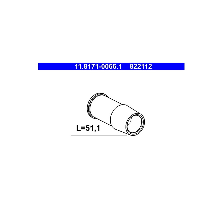 Brake Caliper Guide Sleeve ATE 11817100661
