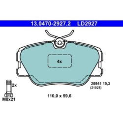 Brake Pad Set ATE 13047029272 for MERCEDES 124 190 ECLASS