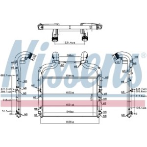 Charge Air Cooling Heat Exchanger - Nissens 96424