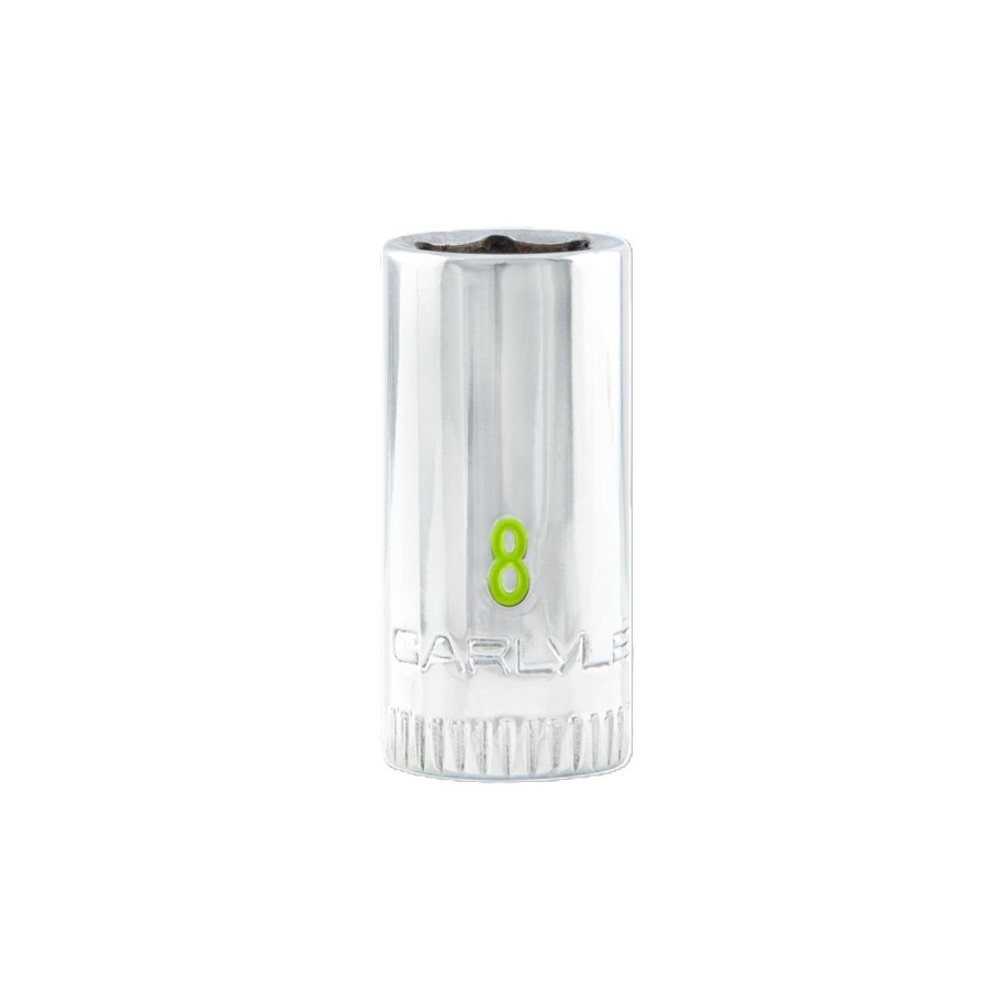 1/4DR 6PT CHROME SOCKET 8MM